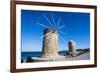 Medieval Windmills at Mandraki Harbour-Michael Runkel-Framed Photographic Print