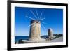 Medieval Windmills at Mandraki Harbour-Michael Runkel-Framed Photographic Print