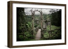 Medieval Wooden Fortification.-NejroN Photo-Framed Photographic Print