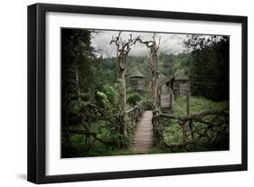 Medieval Wooden Fortification.-NejroN Photo-Framed Photographic Print