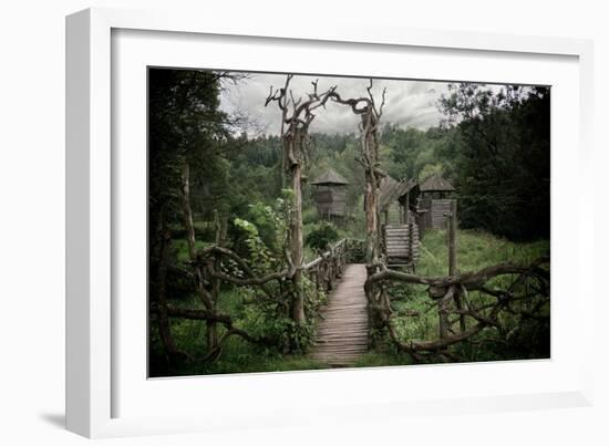 Medieval Wooden Fortification.-NejroN Photo-Framed Photographic Print