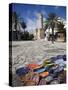 Medina Market by the Great Mosque, Sousse, Tunisia-Walter Bibikow-Stretched Canvas