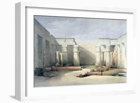 Medinet Abou, Thebes, 5th December 1832, Egypt, 19th Century-Louis Haghe-Framed Giclee Print