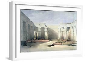 Medinet Abou, Thebes, 5th December 1832, Egypt, 19th Century-Louis Haghe-Framed Giclee Print