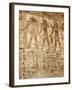 Medinet Habu Temple, Relief Detail Depicting Gods, South Portico in Second Courtyard-null-Framed Giclee Print