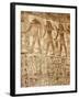 Medinet Habu Temple, Relief Detail Depicting Gods, South Portico in Second Courtyard-null-Framed Giclee Print