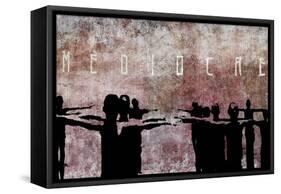 Mediocre-Banksy-Framed Stretched Canvas