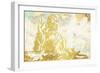 Meditate Gold-OnRei-Framed Art Print
