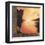 Meditate-Cat Tesla-Framed Giclee Print