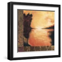 Meditate-Cat Tesla-Framed Giclee Print