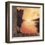 Meditate-Cat Tesla-Framed Giclee Print