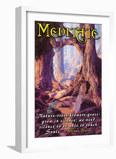 Meditate-null-Framed Art Print