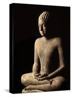 Meditating Buddha, Davaravati Period-null-Stretched Canvas