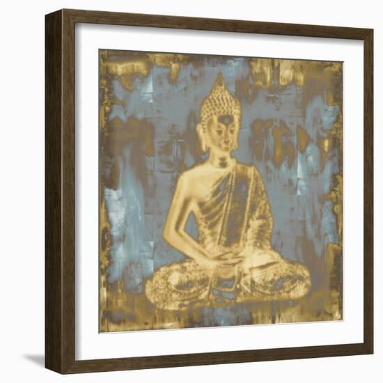 Meditating Buddha-Tom Bray-Framed Art Print