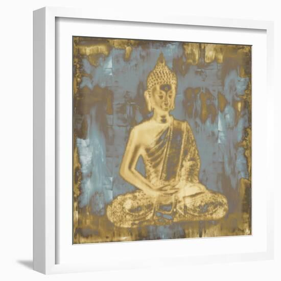 Meditating Buddha-Tom Bray-Framed Art Print