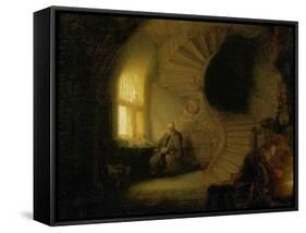 Meditating Philosopher, 1632-Rembrandt van Rijn-Framed Stretched Canvas