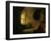 Meditating Philosopher, 1632-Rembrandt van Rijn-Framed Premium Giclee Print