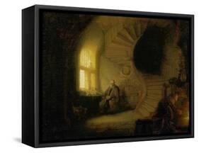 Meditating Philosopher, 1632-Rembrandt van Rijn-Framed Stretched Canvas