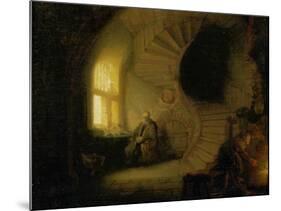 Meditating Philosopher, 1632-Rembrandt van Rijn-Mounted Giclee Print