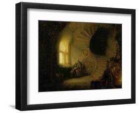 Meditating Philosopher, 1632-Rembrandt van Rijn-Framed Giclee Print