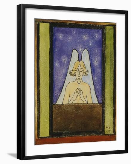 Meditation, 1895-Hugo Simberg-Framed Premium Giclee Print