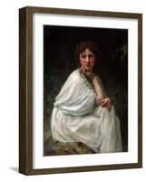 Meditation, 1896-William-Adolphe Bouguereau-Framed Giclee Print