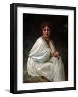 Meditation, 1896-William-Adolphe Bouguereau-Framed Giclee Print