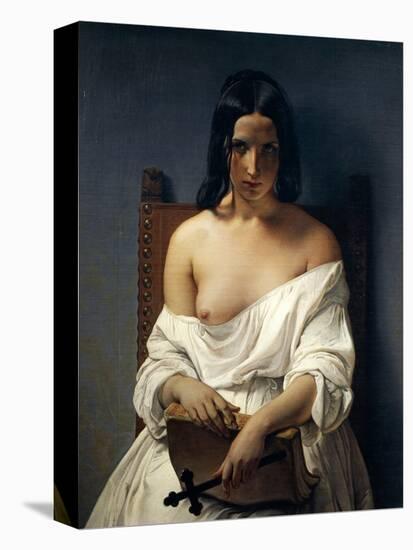 Meditation, Italy in 1848, 1851-Francesco Hayez-Stretched Canvas