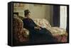 Meditation, or Madame Monet on the Sofa, circa 1871-Claude Monet-Framed Stretched Canvas