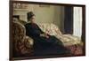 Meditation, or Madame Monet on the Sofa, circa 1871-Claude Monet-Framed Giclee Print