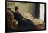 Meditation, or Madame Monet on the Sofa, circa 1871-Claude Monet-Framed Giclee Print