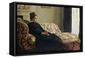 Meditation, or Madame Monet on the Sofa, circa 1871-Claude Monet-Framed Stretched Canvas