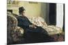 Meditation, or Madame Monet on the Sofa-Claude Monet-Mounted Art Print