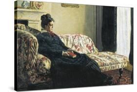 Meditation, or Madame Monet on the Sofa-Claude Monet-Stretched Canvas