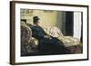 Meditation, or Madame Monet on the Sofa-Claude Monet-Framed Premium Giclee Print