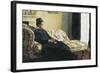 Meditation, or Madame Monet on the Sofa-Claude Monet-Framed Premium Giclee Print