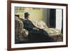 Meditation, or Madame Monet on the Sofa-Claude Monet-Framed Premium Giclee Print