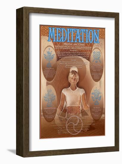 Meditation-null-Framed Art Print