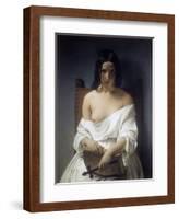 Meditation-Francesco Hayez-Framed Art Print