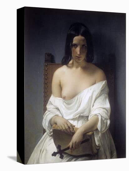 Meditation-Francesco Hayez-Stretched Canvas