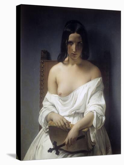 Meditation-Francesco Hayez-Stretched Canvas