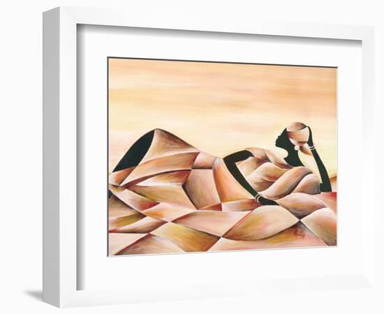 Meditation-Ben Agbee-Framed Art Print