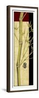 Meditative Bamboo Panel I-Jennifer Goldberger-Framed Premium Giclee Print