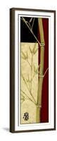 Meditative Bamboo Panel II-Jennifer Goldberger-Framed Premium Giclee Print