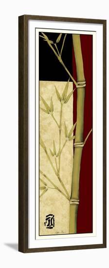 Meditative Bamboo Panel II-Jennifer Goldberger-Framed Premium Giclee Print