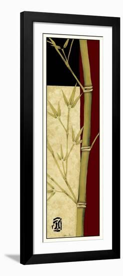 Meditative Bamboo Panel II-Jennifer Goldberger-Framed Premium Giclee Print