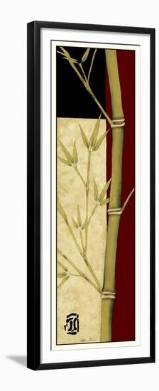 Meditative Bamboo Panel II-Jennifer Goldberger-Framed Premium Giclee Print