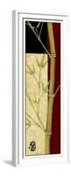 Meditative Bamboo Panel II-Jennifer Goldberger-Framed Premium Giclee Print