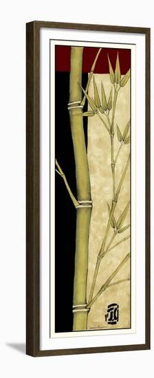 Meditative Bamboo Panel III-Jennifer Goldberger-Framed Premium Giclee Print