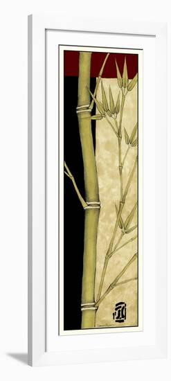 Meditative Bamboo Panel III-Jennifer Goldberger-Framed Art Print
